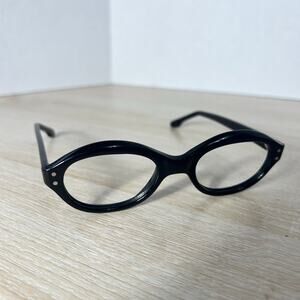 Vintage SRO Eyeglasses Black Polished Frames Only 5 1/4 46-20